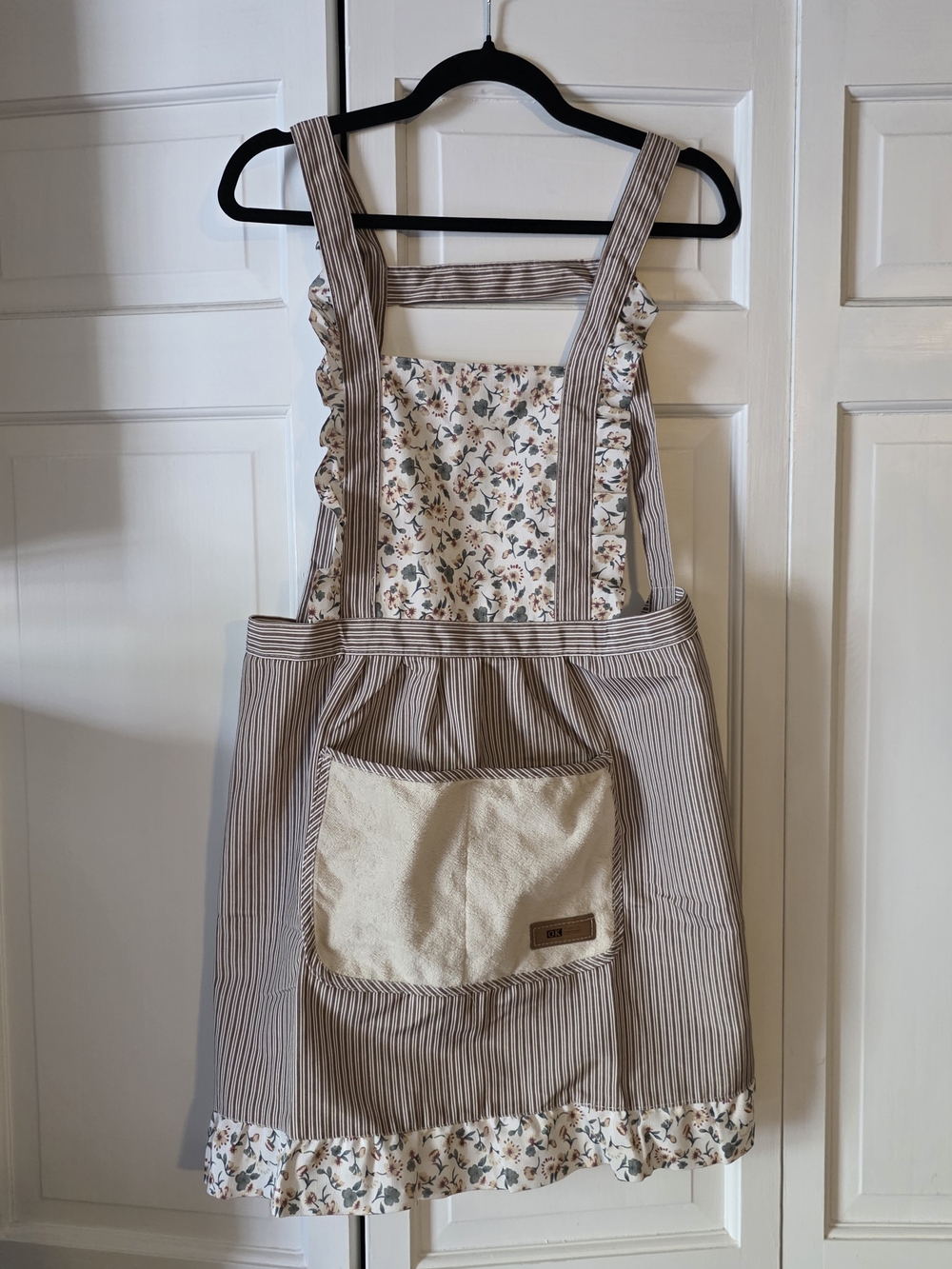 Cottagecore Floral Ruffle Apron Pinafore Style Farmhouse Kitchen Apron